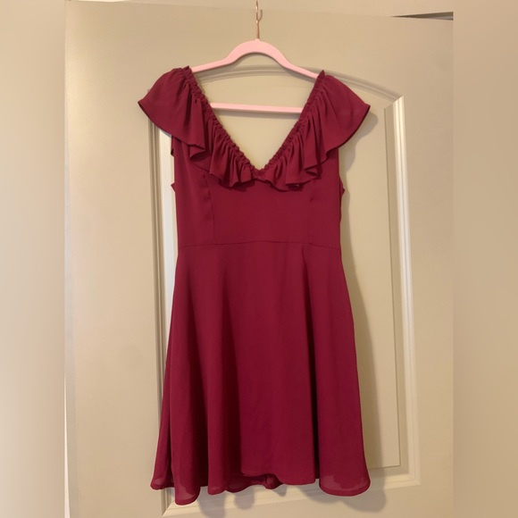 Altar'd State Dresses & Skirts - Altar’d State burgundy “Schuyler Dress” size small. Never worn.